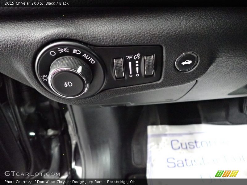 Black / Black 2015 Chrysler 200 S