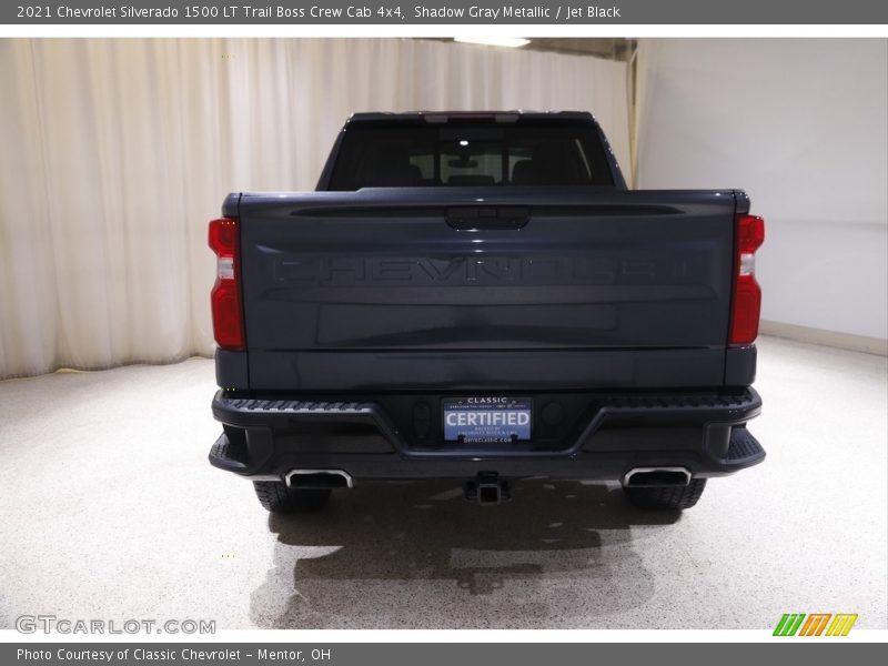Shadow Gray Metallic / Jet Black 2021 Chevrolet Silverado 1500 LT Trail Boss Crew Cab 4x4
