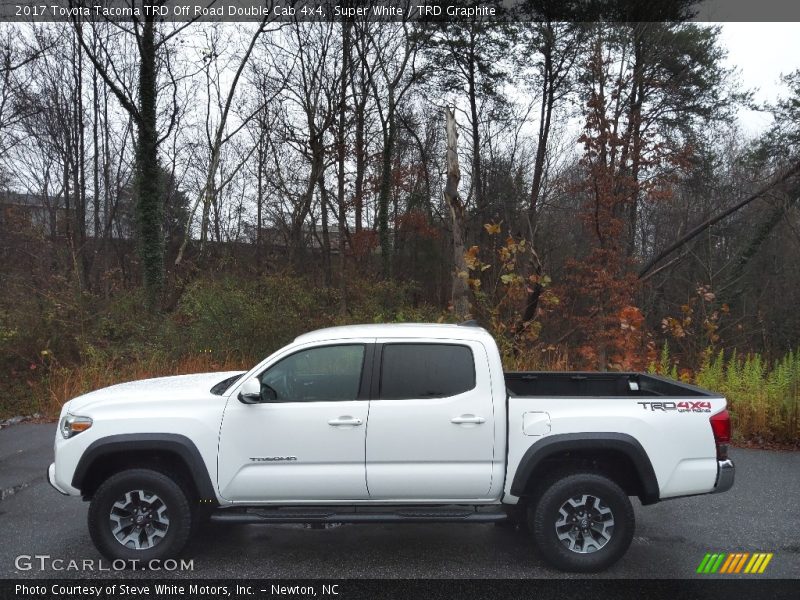 Super White / TRD Graphite 2017 Toyota Tacoma TRD Off Road Double Cab 4x4