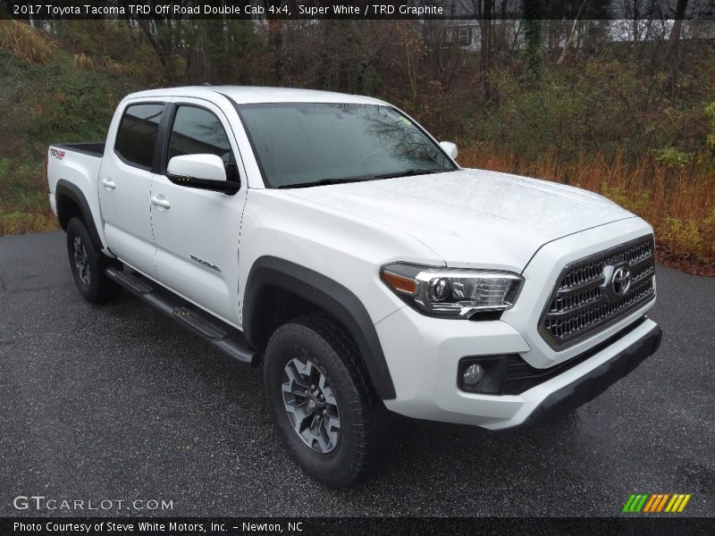 Super White / TRD Graphite 2017 Toyota Tacoma TRD Off Road Double Cab 4x4