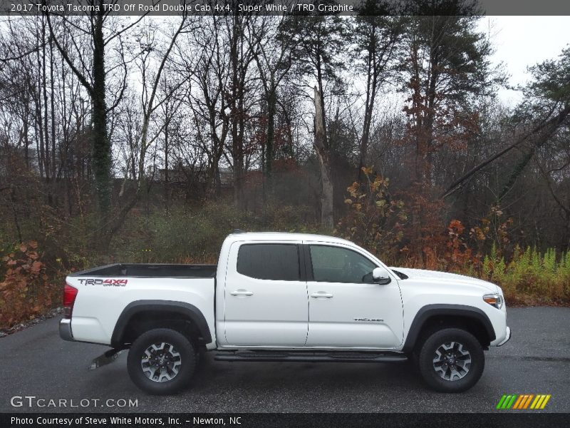 Super White / TRD Graphite 2017 Toyota Tacoma TRD Off Road Double Cab 4x4