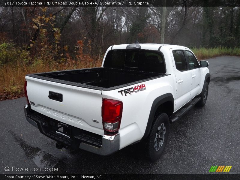 Super White / TRD Graphite 2017 Toyota Tacoma TRD Off Road Double Cab 4x4