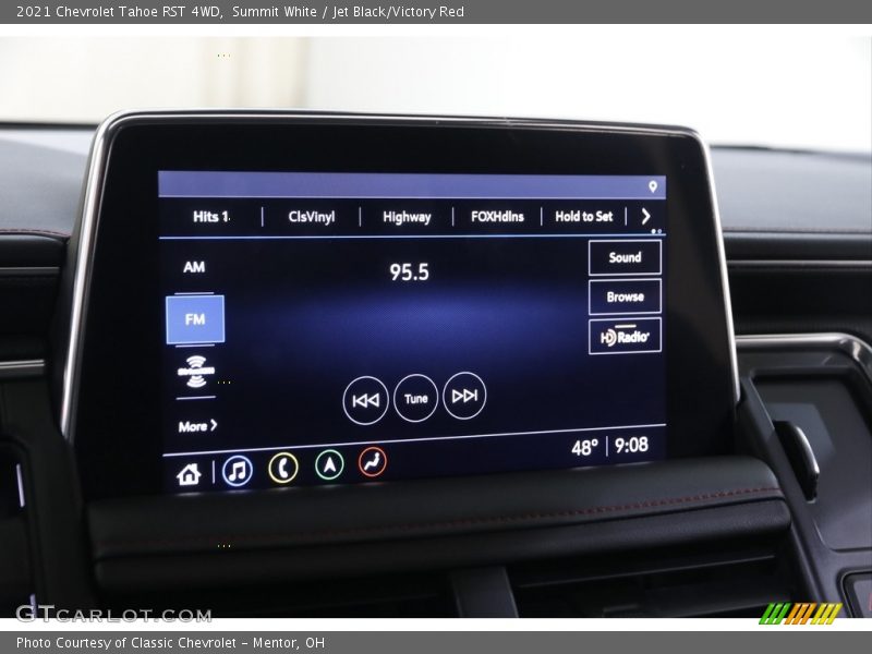 Summit White / Jet Black/Victory Red 2021 Chevrolet Tahoe RST 4WD