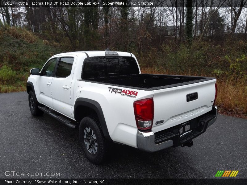 Super White / TRD Graphite 2017 Toyota Tacoma TRD Off Road Double Cab 4x4