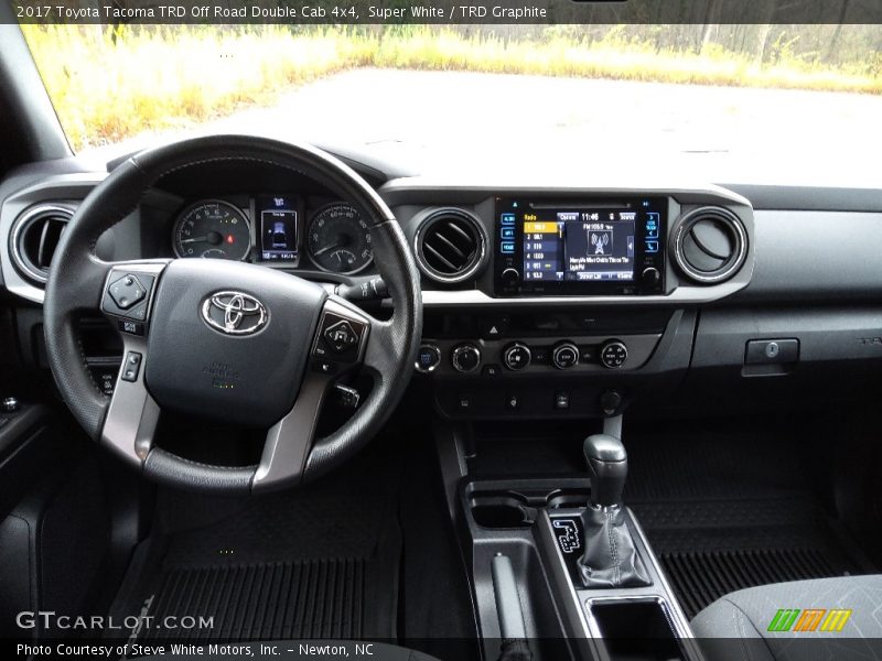 Super White / TRD Graphite 2017 Toyota Tacoma TRD Off Road Double Cab 4x4