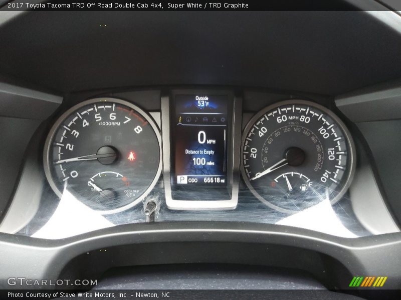 Super White / TRD Graphite 2017 Toyota Tacoma TRD Off Road Double Cab 4x4