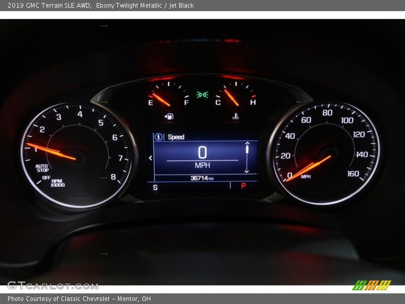 Ebony Twilight Metallic / Jet Black 2019 GMC Terrain SLE AWD