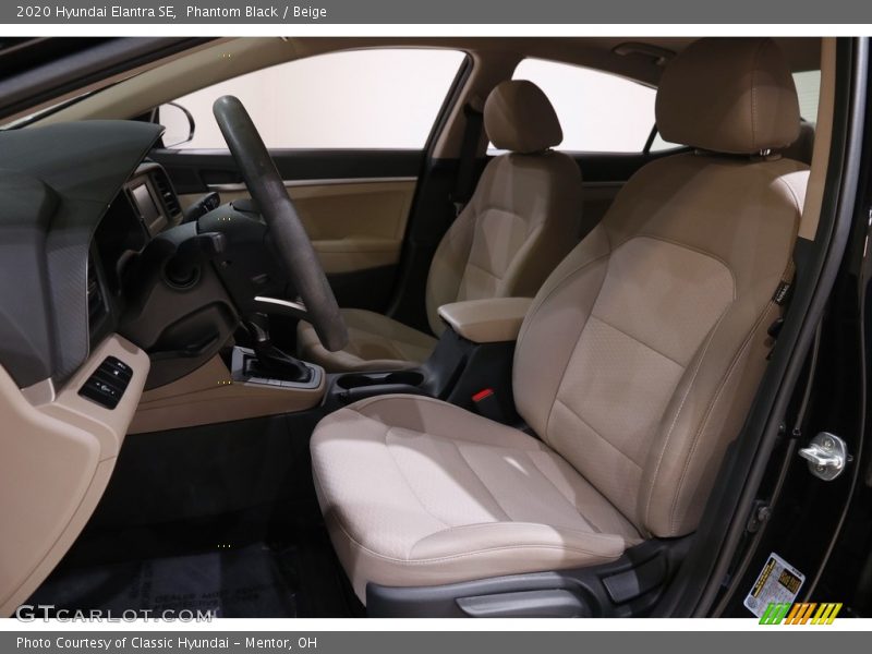 Phantom Black / Beige 2020 Hyundai Elantra SE