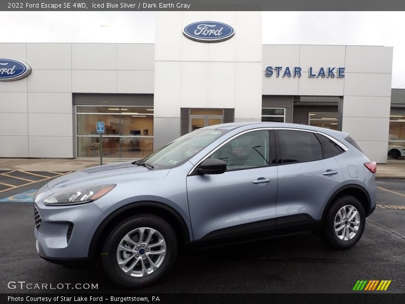 Iced Blue Silver / Dark Earth Gray 2022 Ford Escape SE 4WD