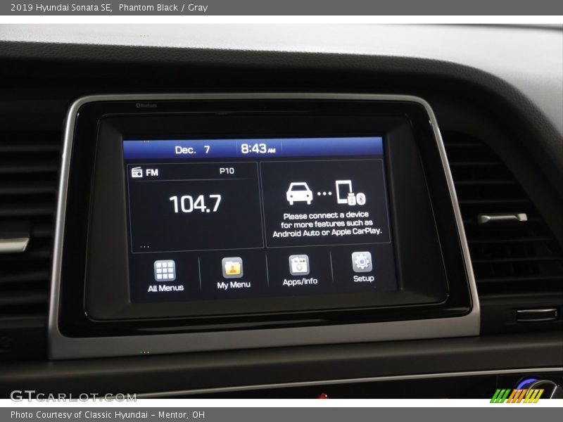 Phantom Black / Gray 2019 Hyundai Sonata SE