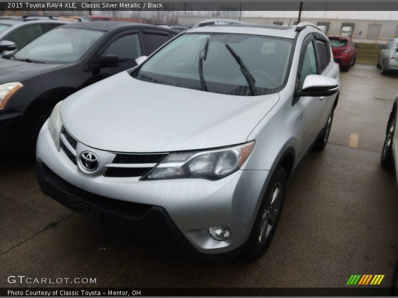 Classic Silver Metallic / Black 2015 Toyota RAV4 XLE