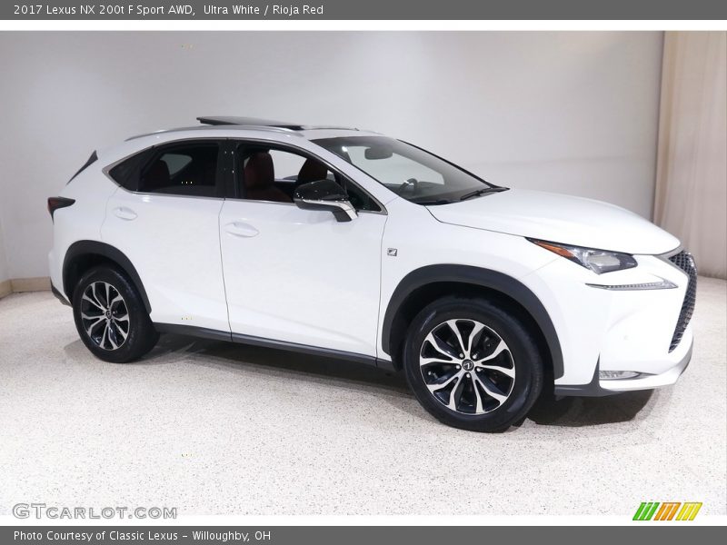 Ultra White / Rioja Red 2017 Lexus NX 200t F Sport AWD