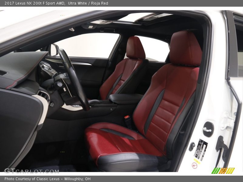 Ultra White / Rioja Red 2017 Lexus NX 200t F Sport AWD