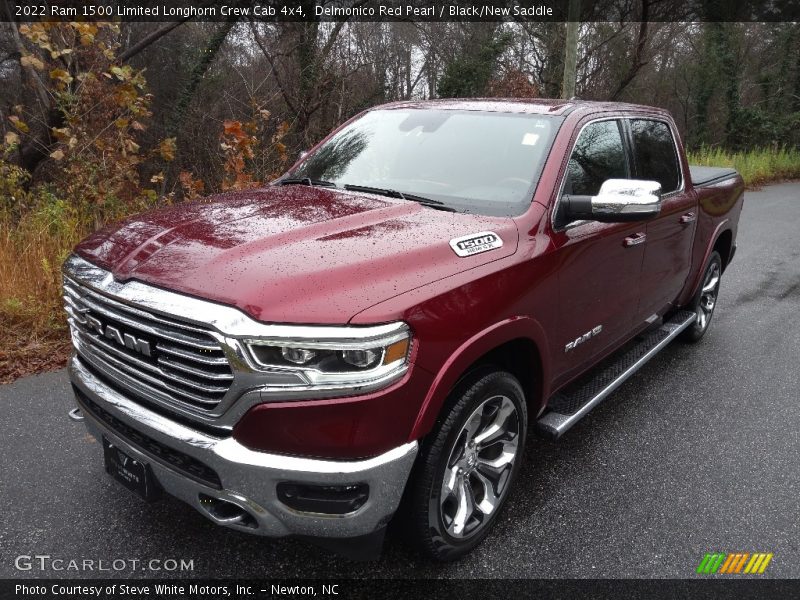 Delmonico Red Pearl / Black/New Saddle 2022 Ram 1500 Limited Longhorn Crew Cab 4x4