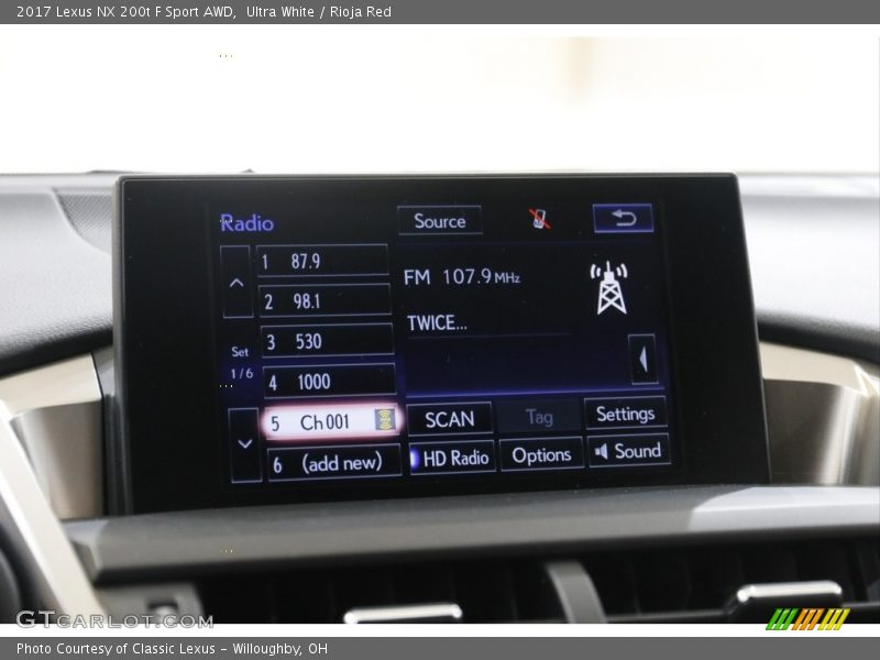 Ultra White / Rioja Red 2017 Lexus NX 200t F Sport AWD