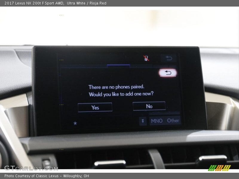 Ultra White / Rioja Red 2017 Lexus NX 200t F Sport AWD