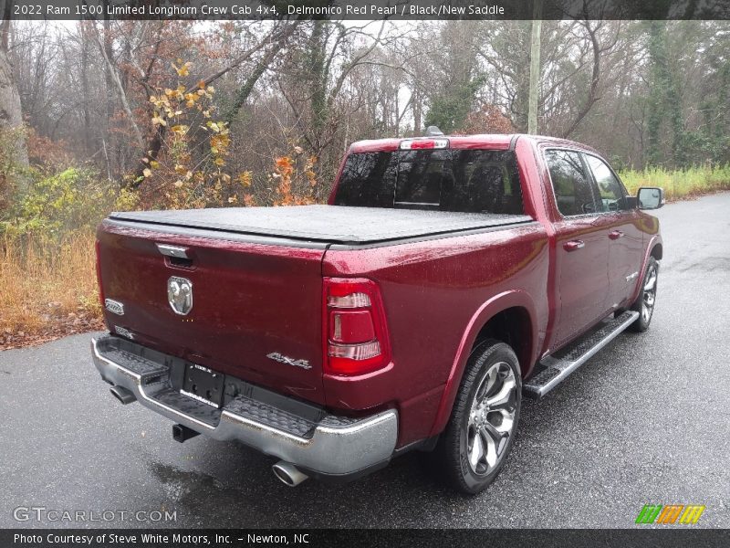 Delmonico Red Pearl / Black/New Saddle 2022 Ram 1500 Limited Longhorn Crew Cab 4x4