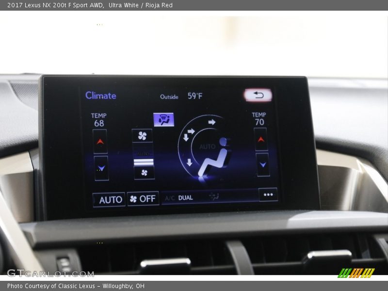 Ultra White / Rioja Red 2017 Lexus NX 200t F Sport AWD