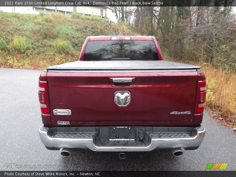 Delmonico Red Pearl / Black/New Saddle 2022 Ram 1500 Limited Longhorn Crew Cab 4x4