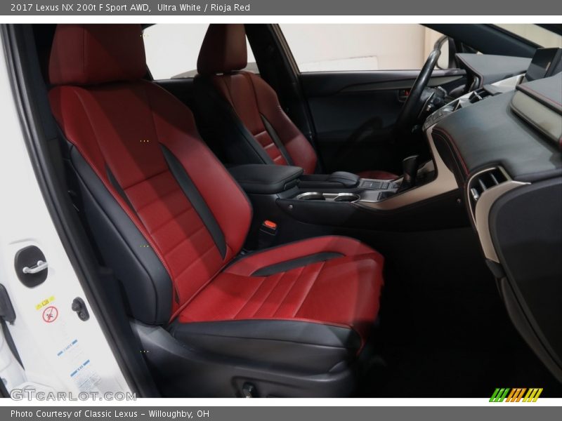 Ultra White / Rioja Red 2017 Lexus NX 200t F Sport AWD