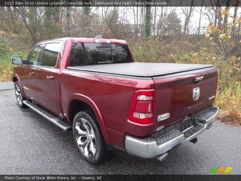 Delmonico Red Pearl / Black/New Saddle 2022 Ram 1500 Limited Longhorn Crew Cab 4x4