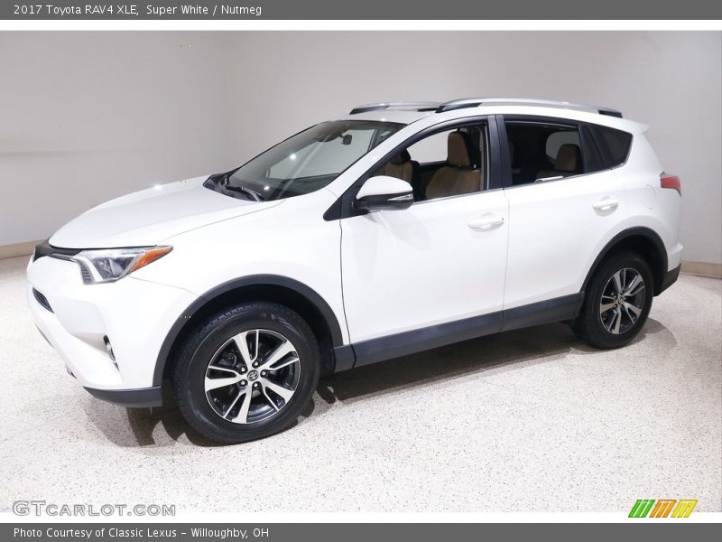 Super White / Nutmeg 2017 Toyota RAV4 XLE