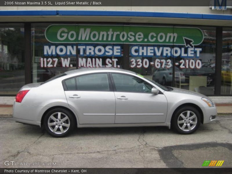 Liquid Silver Metallic / Black 2006 Nissan Maxima 3.5 SL