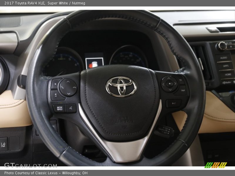 Super White / Nutmeg 2017 Toyota RAV4 XLE