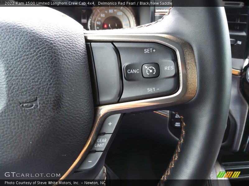  2022 1500 Limited Longhorn Crew Cab 4x4 Steering Wheel