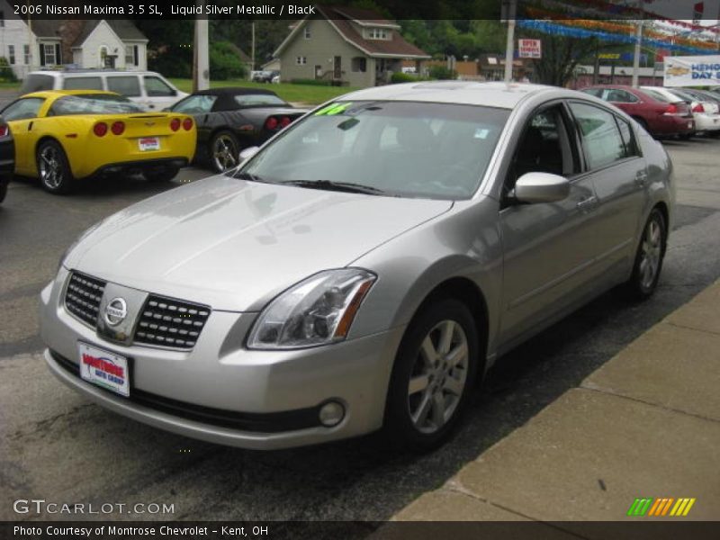 Liquid Silver Metallic / Black 2006 Nissan Maxima 3.5 SL