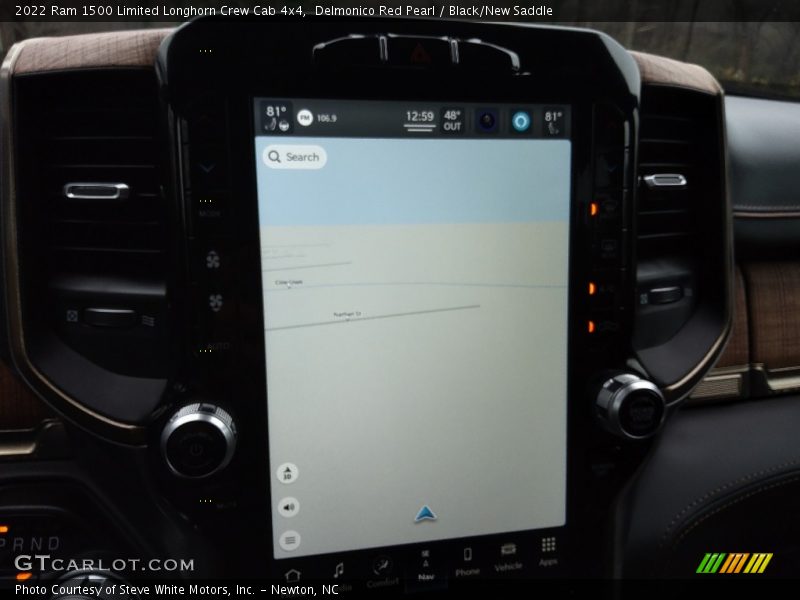 Delmonico Red Pearl / Black/New Saddle 2022 Ram 1500 Limited Longhorn Crew Cab 4x4