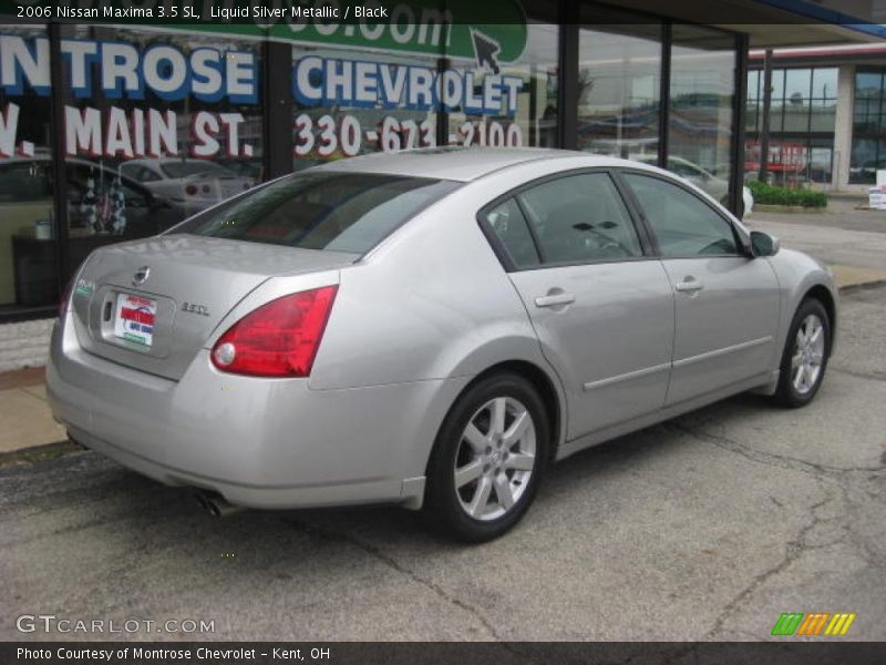 Liquid Silver Metallic / Black 2006 Nissan Maxima 3.5 SL