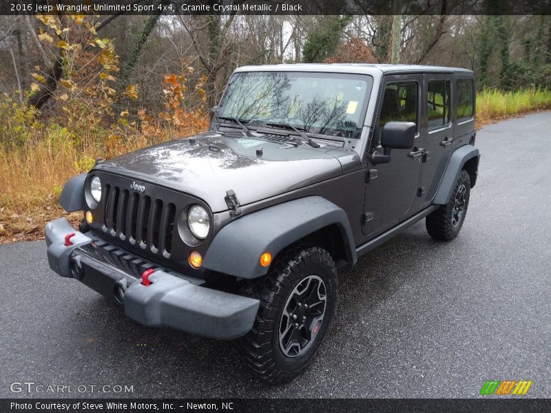 Granite Crystal Metallic / Black 2016 Jeep Wrangler Unlimited Sport 4x4