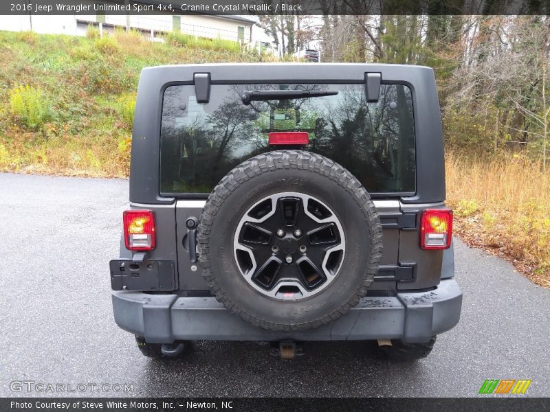 Granite Crystal Metallic / Black 2016 Jeep Wrangler Unlimited Sport 4x4