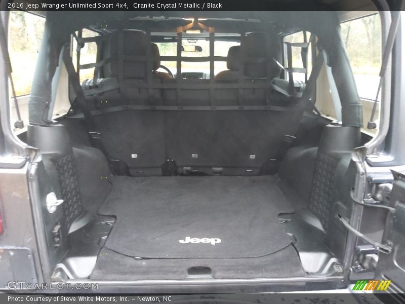 Granite Crystal Metallic / Black 2016 Jeep Wrangler Unlimited Sport 4x4