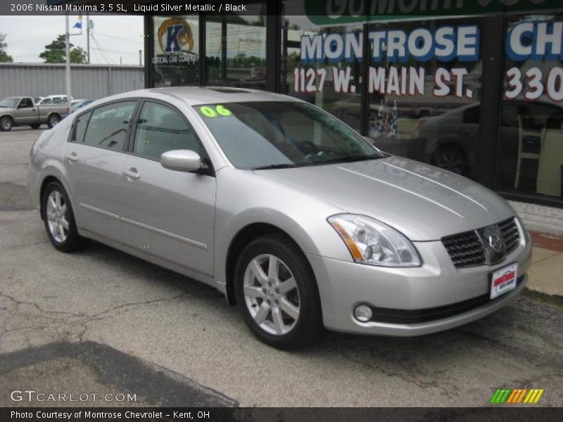 Liquid Silver Metallic / Black 2006 Nissan Maxima 3.5 SL