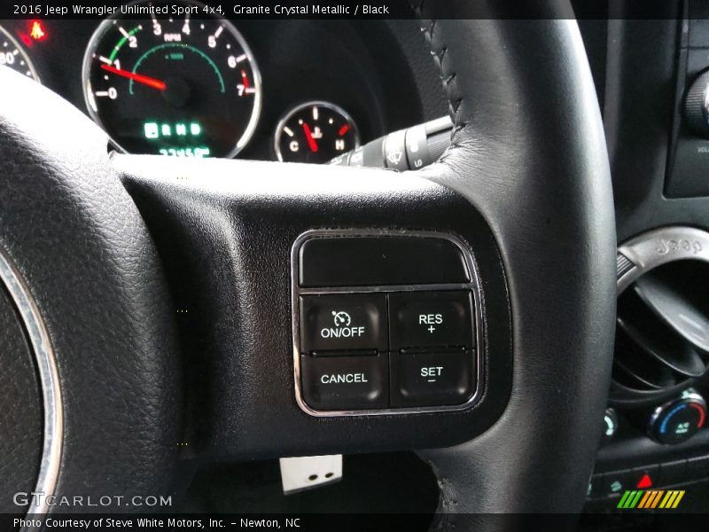 Granite Crystal Metallic / Black 2016 Jeep Wrangler Unlimited Sport 4x4