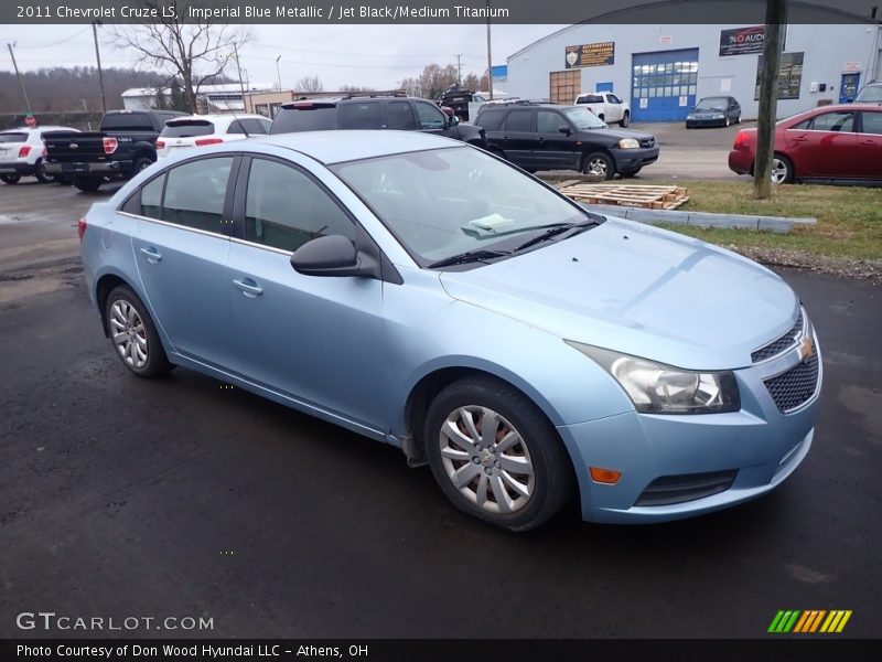 Imperial Blue Metallic / Jet Black/Medium Titanium 2011 Chevrolet Cruze LS
