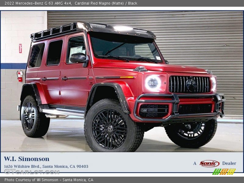 Cardinal Red Magno (Matte) / Black 2022 Mercedes-Benz G 63 AMG 4x4