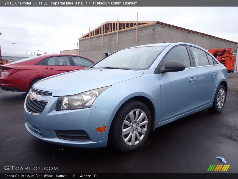 Imperial Blue Metallic / Jet Black/Medium Titanium 2011 Chevrolet Cruze LS