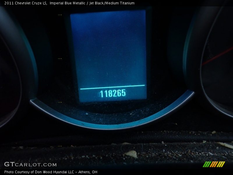 Imperial Blue Metallic / Jet Black/Medium Titanium 2011 Chevrolet Cruze LS