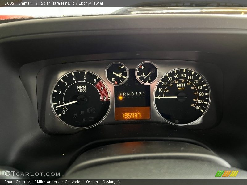 Solar Flare Metallic / Ebony/Pewter 2009 Hummer H3