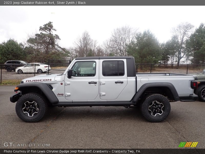 Silver Zynith / Black 2023 Jeep Gladiator Rubicon 4x4