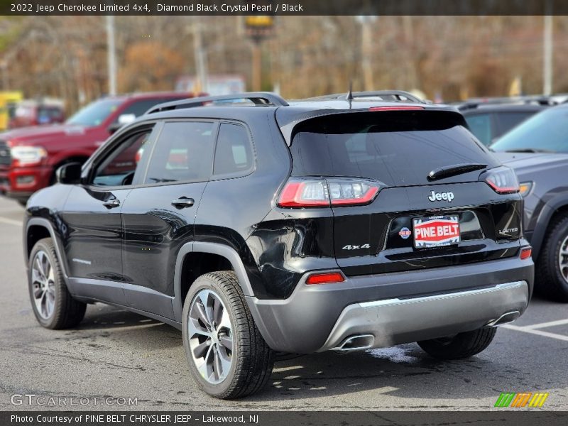 Diamond Black Crystal Pearl / Black 2022 Jeep Cherokee Limited 4x4