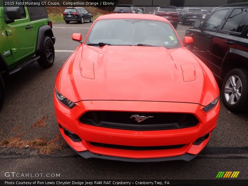 Competition Orange / Ebony 2015 Ford Mustang GT Coupe