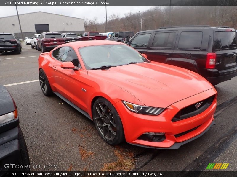 Competition Orange / Ebony 2015 Ford Mustang GT Coupe