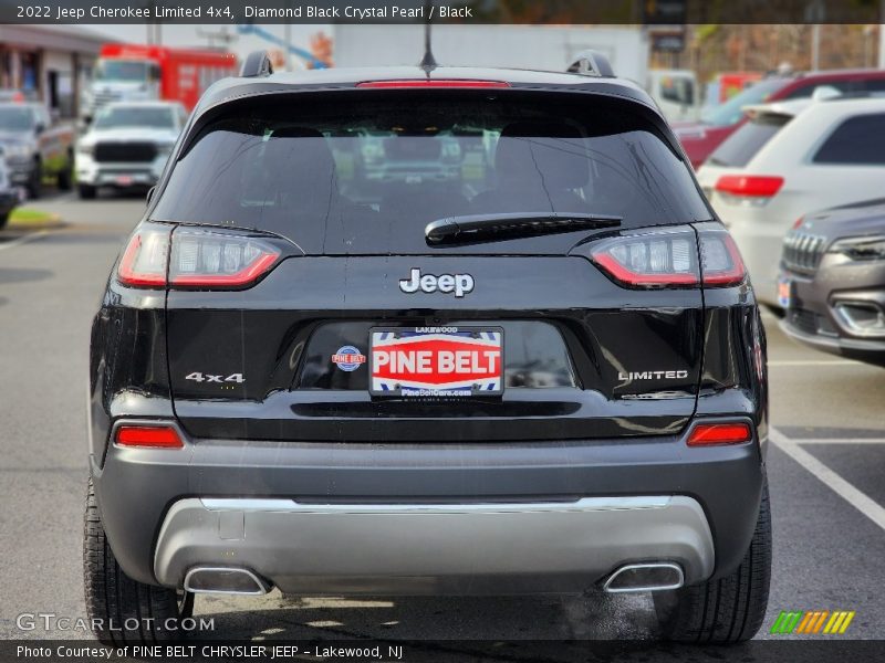 Diamond Black Crystal Pearl / Black 2022 Jeep Cherokee Limited 4x4