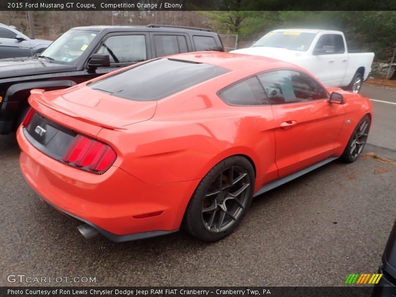 Competition Orange / Ebony 2015 Ford Mustang GT Coupe