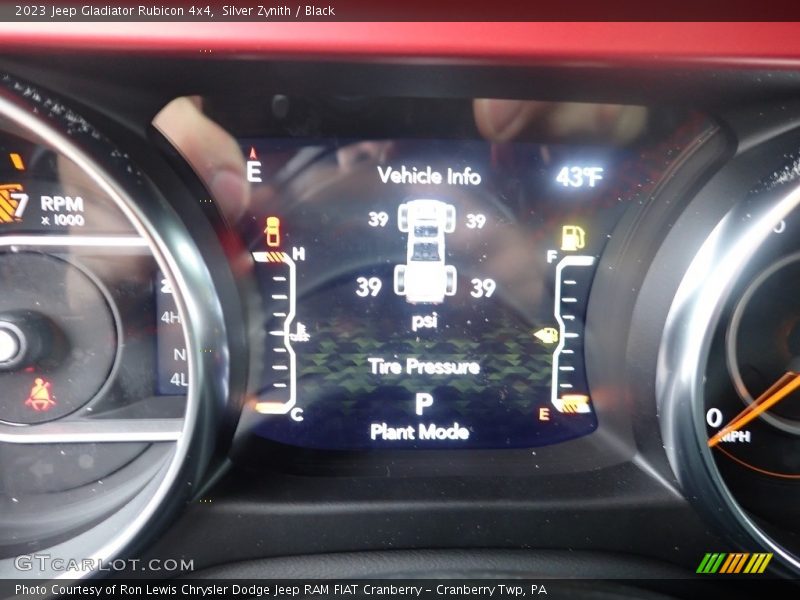 Silver Zynith / Black 2023 Jeep Gladiator Rubicon 4x4
