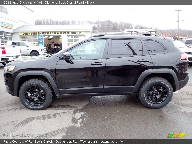 Diamond Black Crystal Pearl / Black 2022 Jeep Cherokee X 4x4